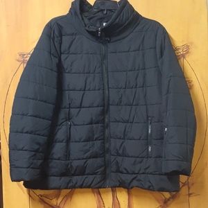 Fabletics "Misha" Black Plus Size 3X Puffer Jacket